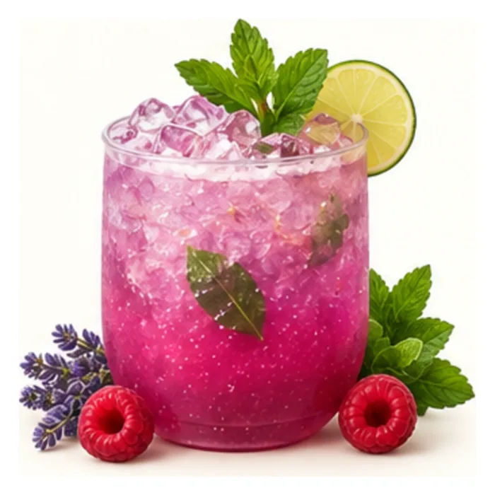 Amethyst Fizz mocktail