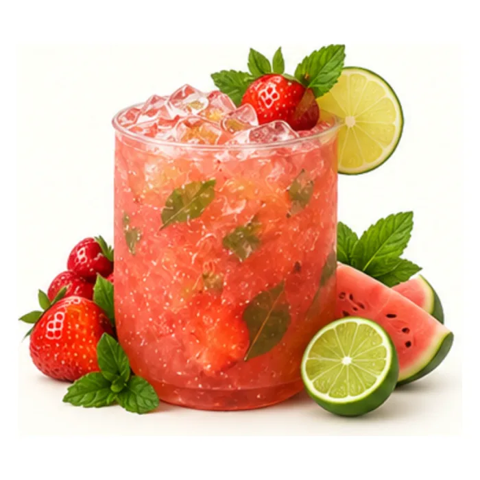Strawberry Guava Mojito mocktail