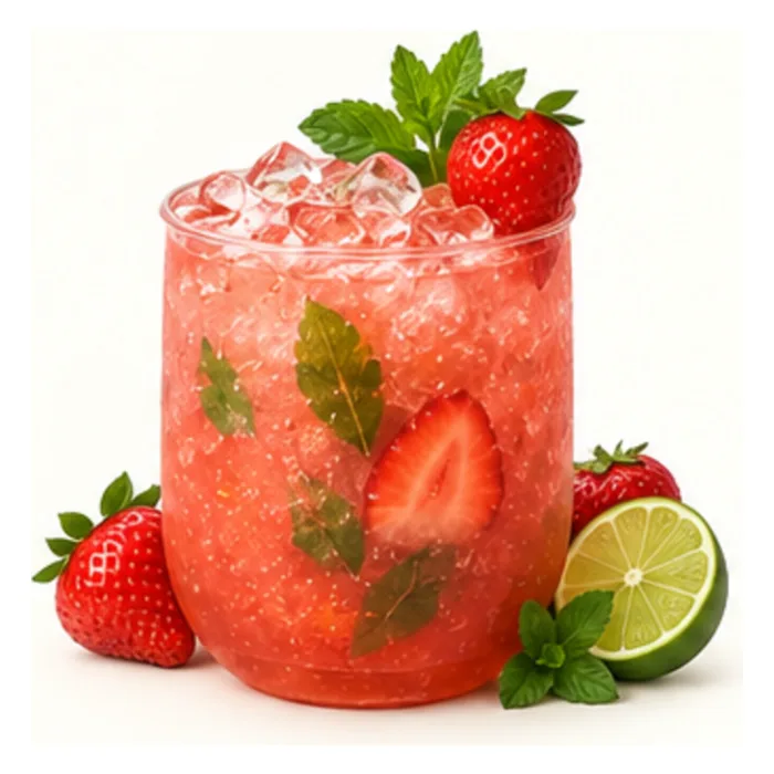 Strawberry Serenade mocktail